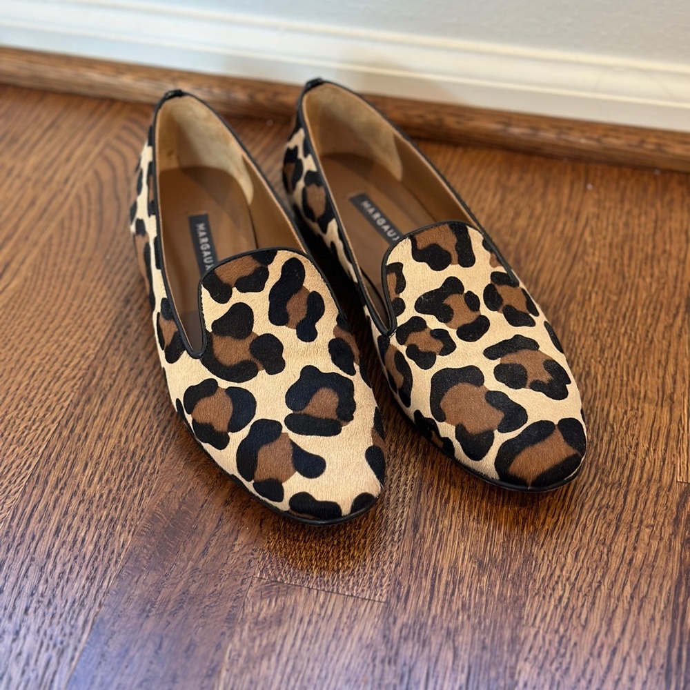 Margaux The Loafer - Leopard Calf Hair w/Duster bag - Size 38 M - Worn Twice